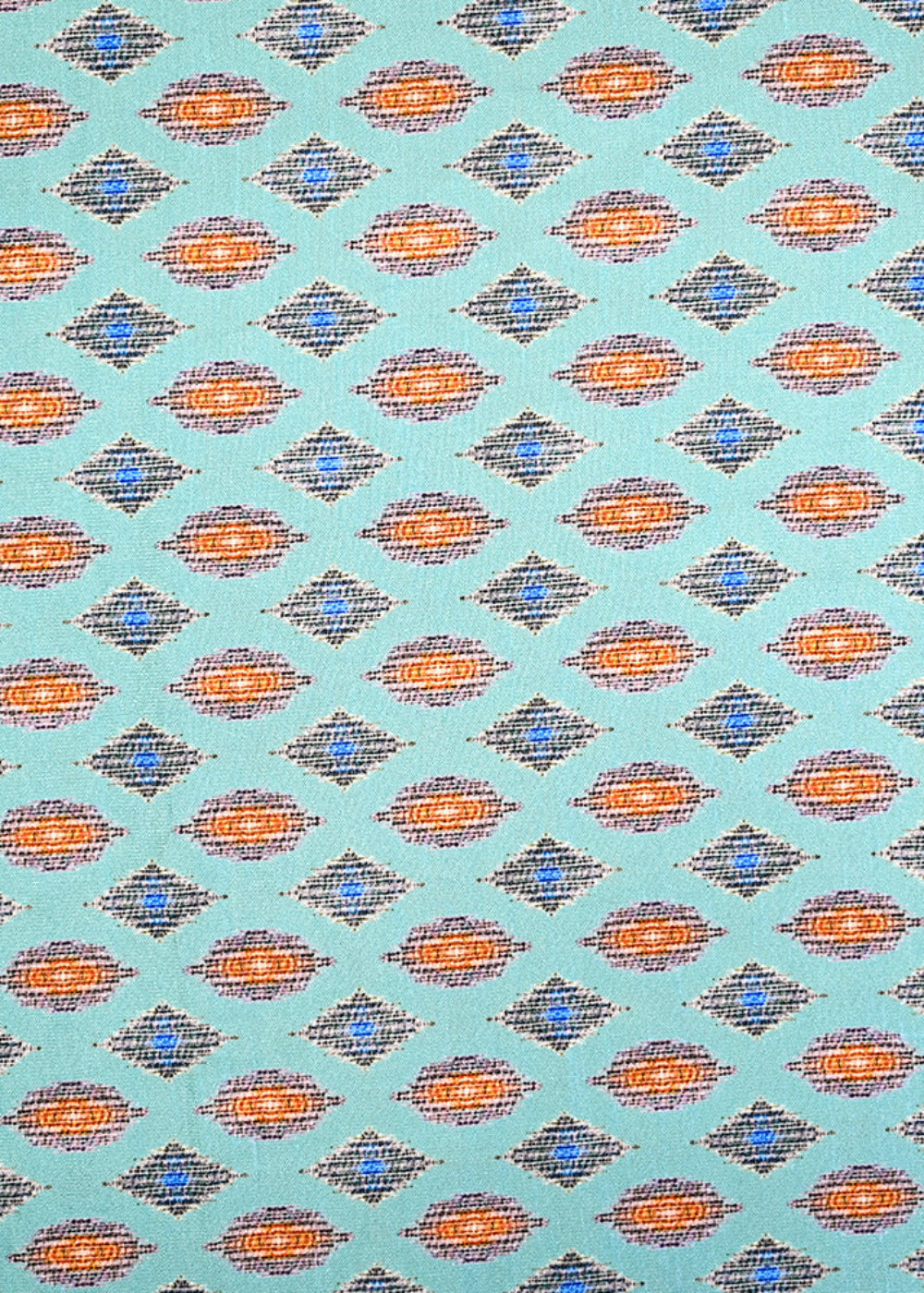 Light-Teal-Dola-Silk-Fabric-with-Allover-Abstract-Pattern-14151