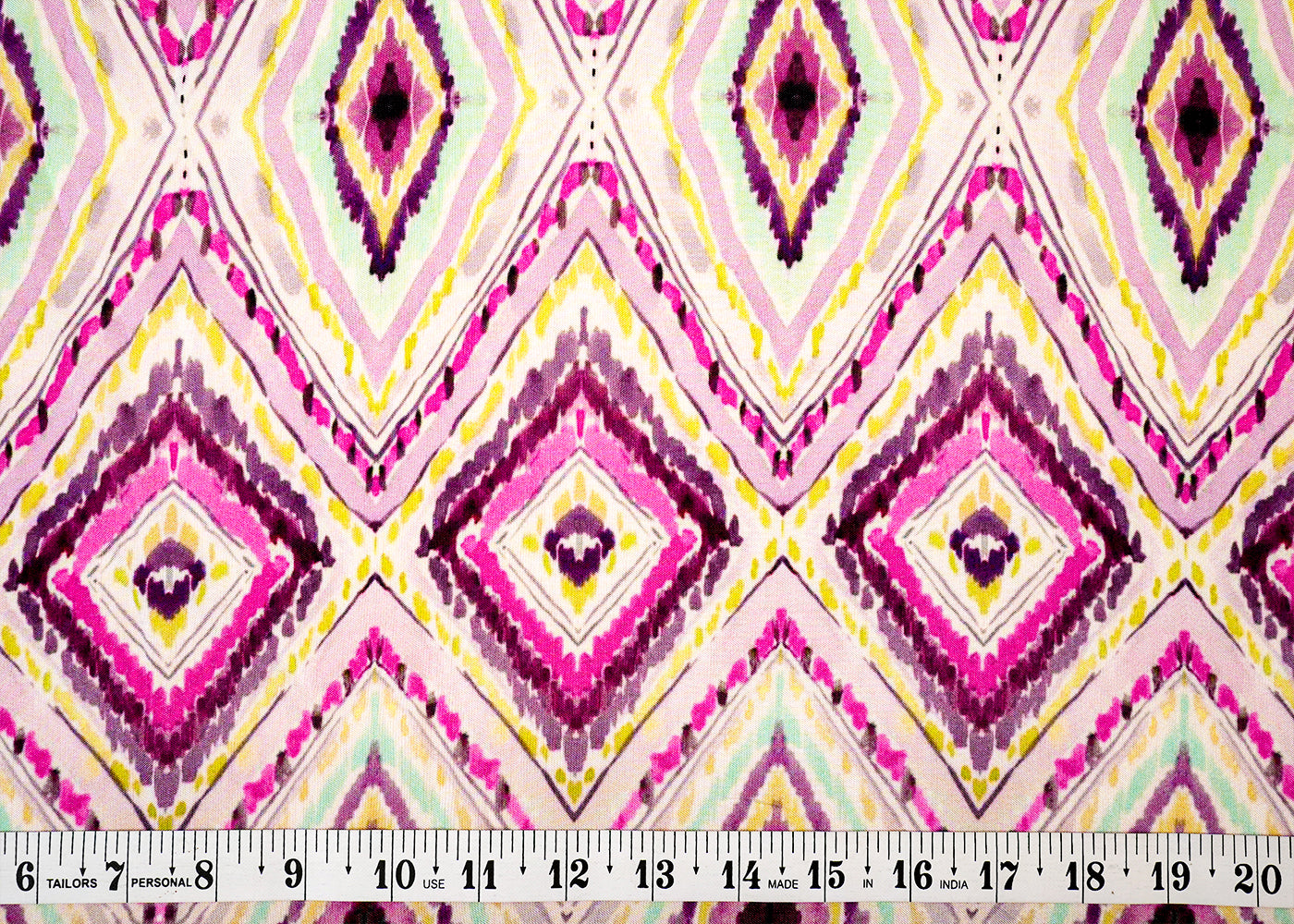 Multi Color Muslin Fabric with Allover Abstract Pattern 14159