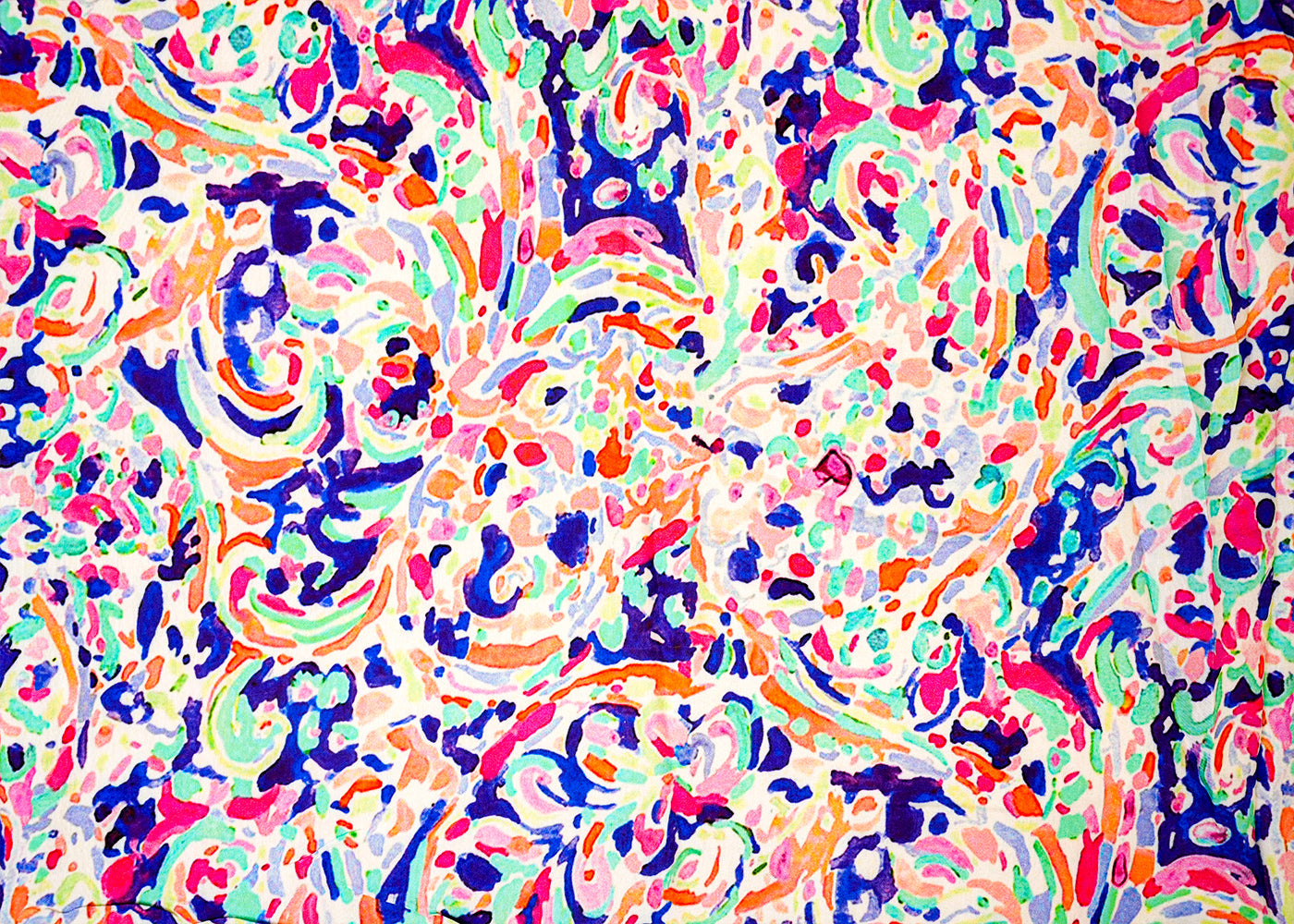 Multi-Color Imported Muslin Fabric with Allover Abstract Print 14163