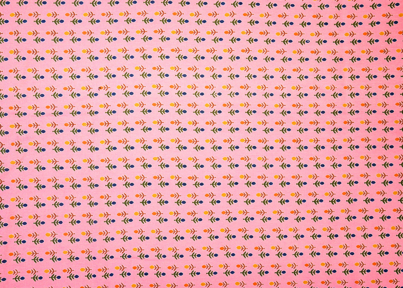 Light Pink Muslin Fabric with Allover Floral Print 14200