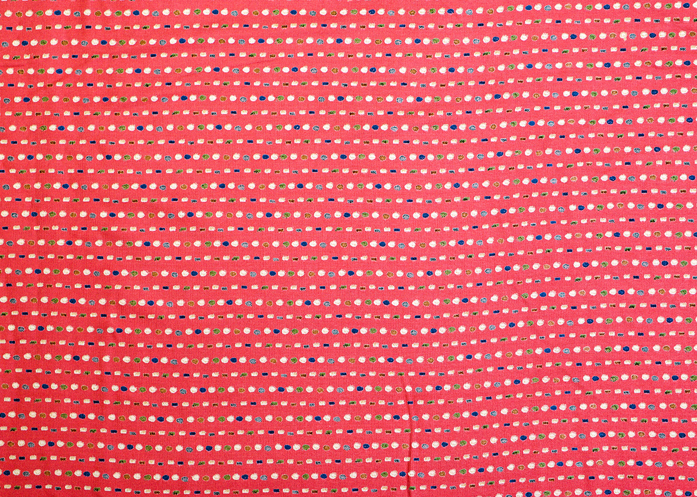 Old Rose Pink Rayon with Allover Abstract Print 14201