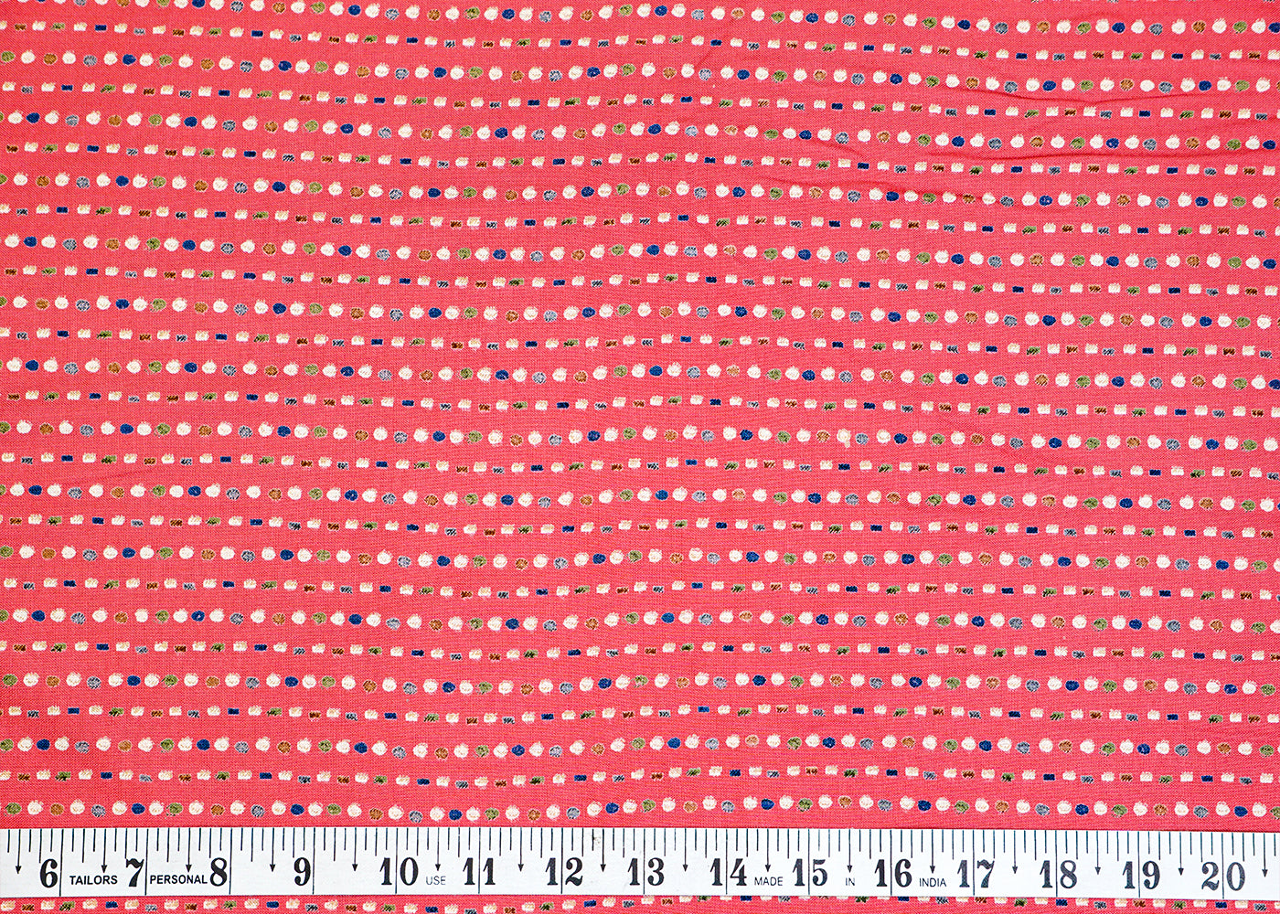 Old Rose Pink Rayon with Allover Abstract Print 14201