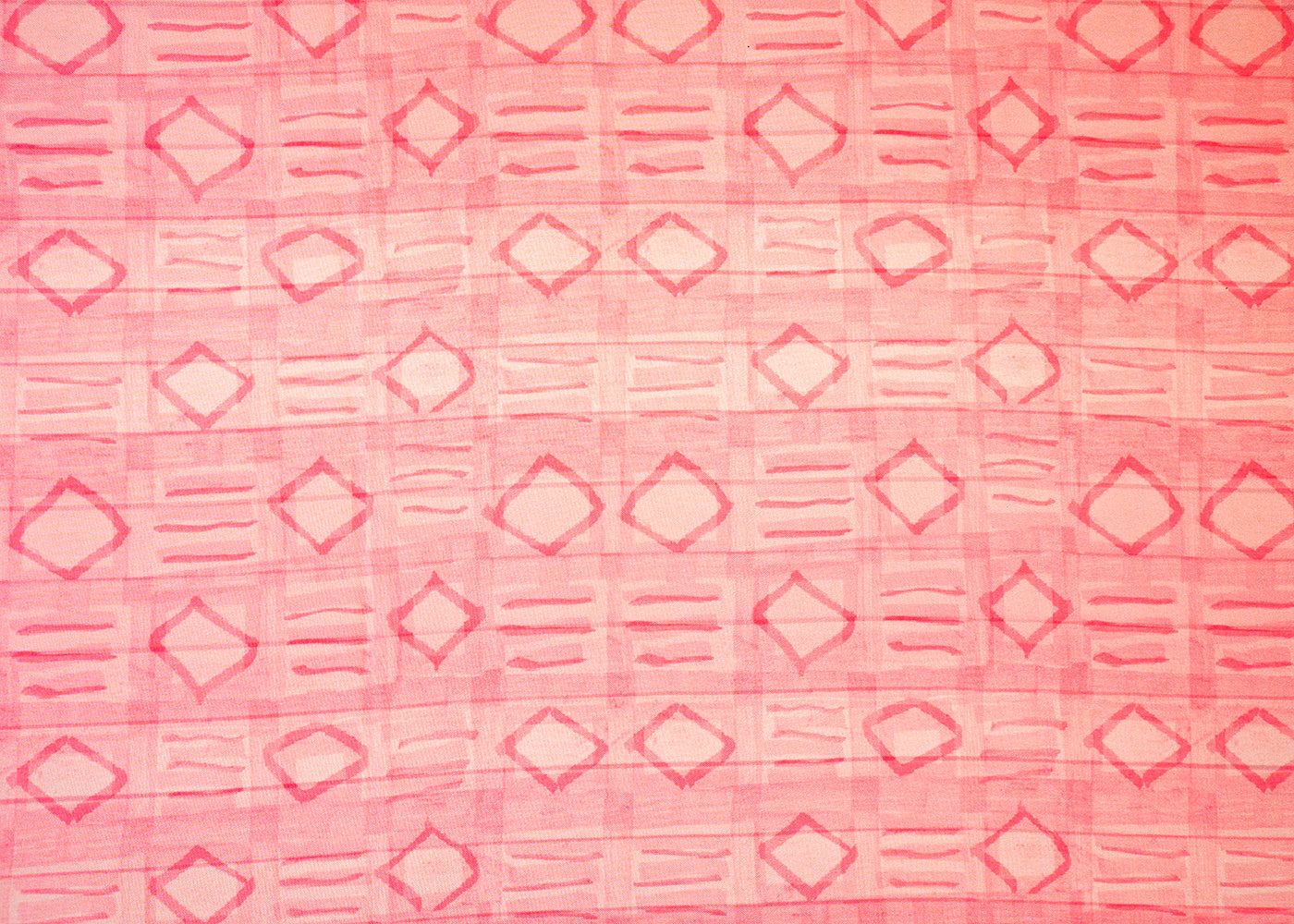 Pink Imported Rayon Fabric with Allover Abstract Print 14217