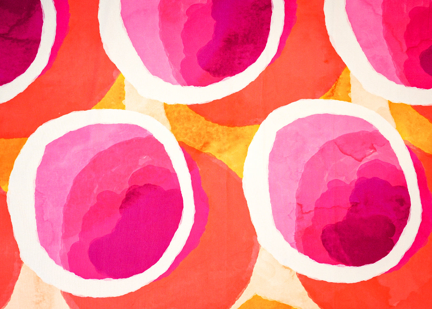 Pink Imported Rayon Fabric with Allover Abstract Print 14226