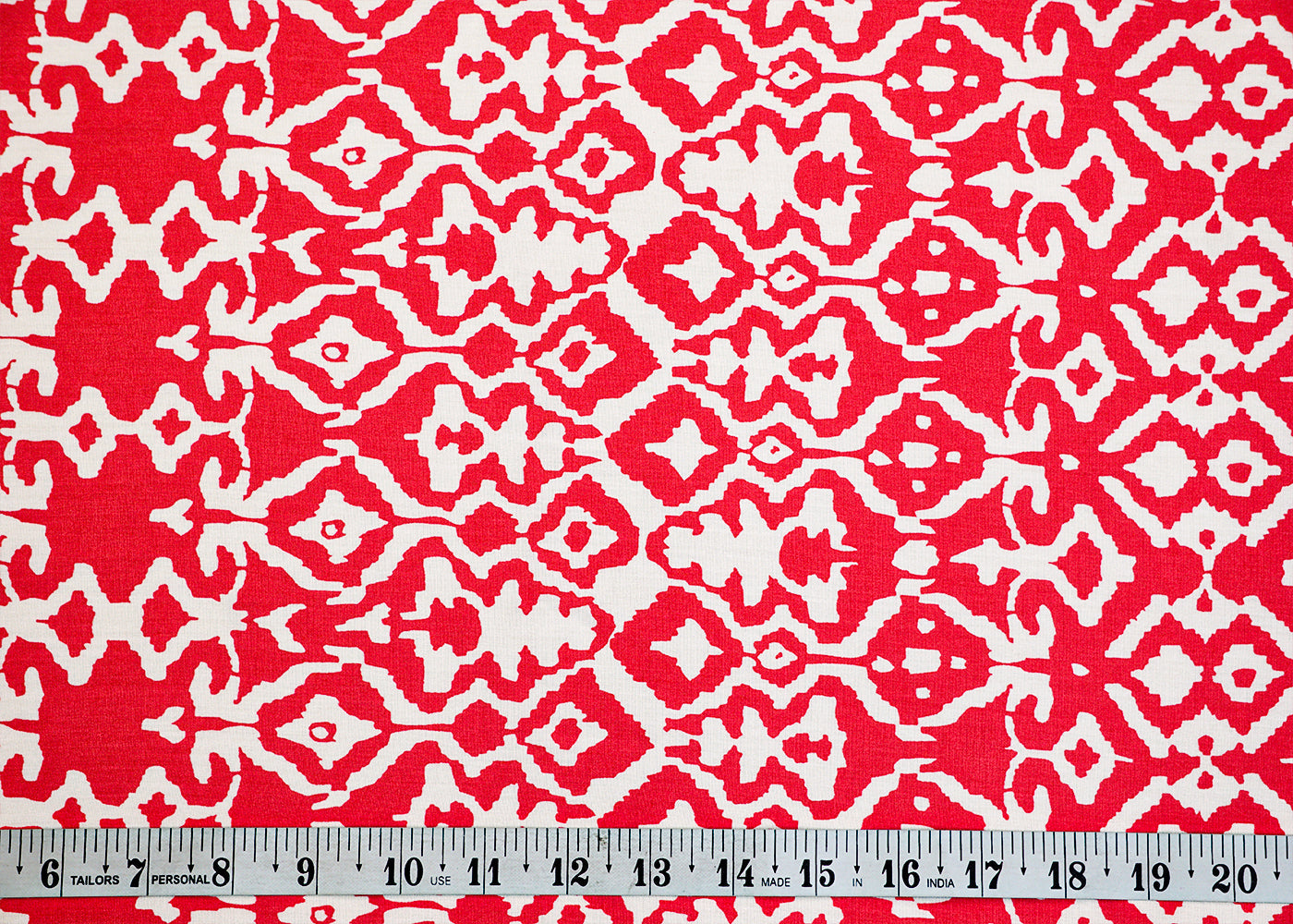 Pink Imported Rayon Fabric with Allover Abstract Print 14227