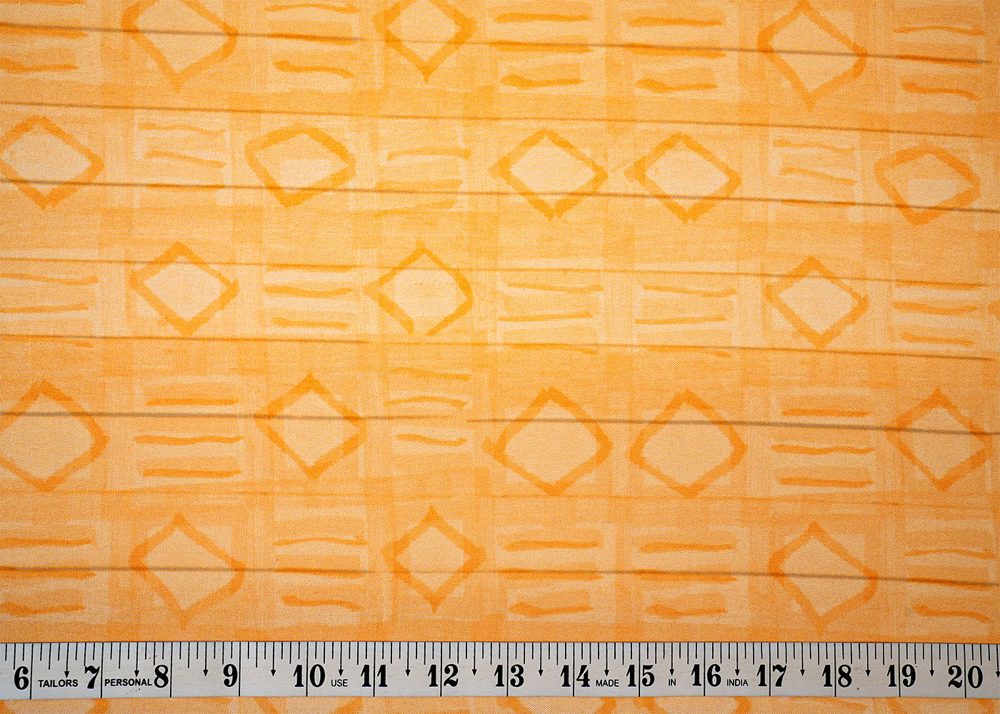 Light Yellow Imported Rayon Fabric with Allover Abstract Print 14230