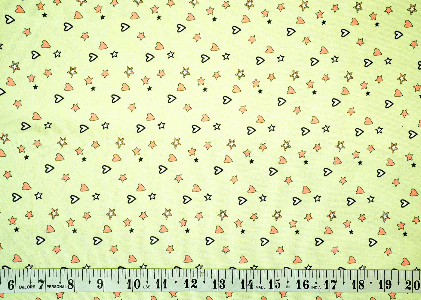 Mint Green Imported Rayon Fabric with Allover Abstract Print 14245