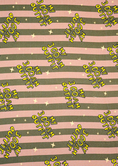 Mauve Imported Rayon Fabric with Allover Typography Print 14246