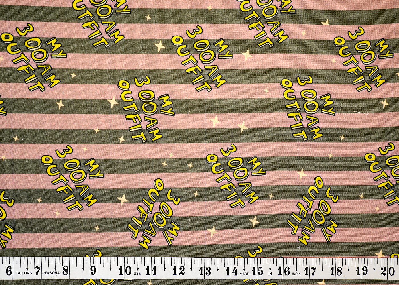 Mauve Imported Rayon Fabric with Allover Typography Print 14246