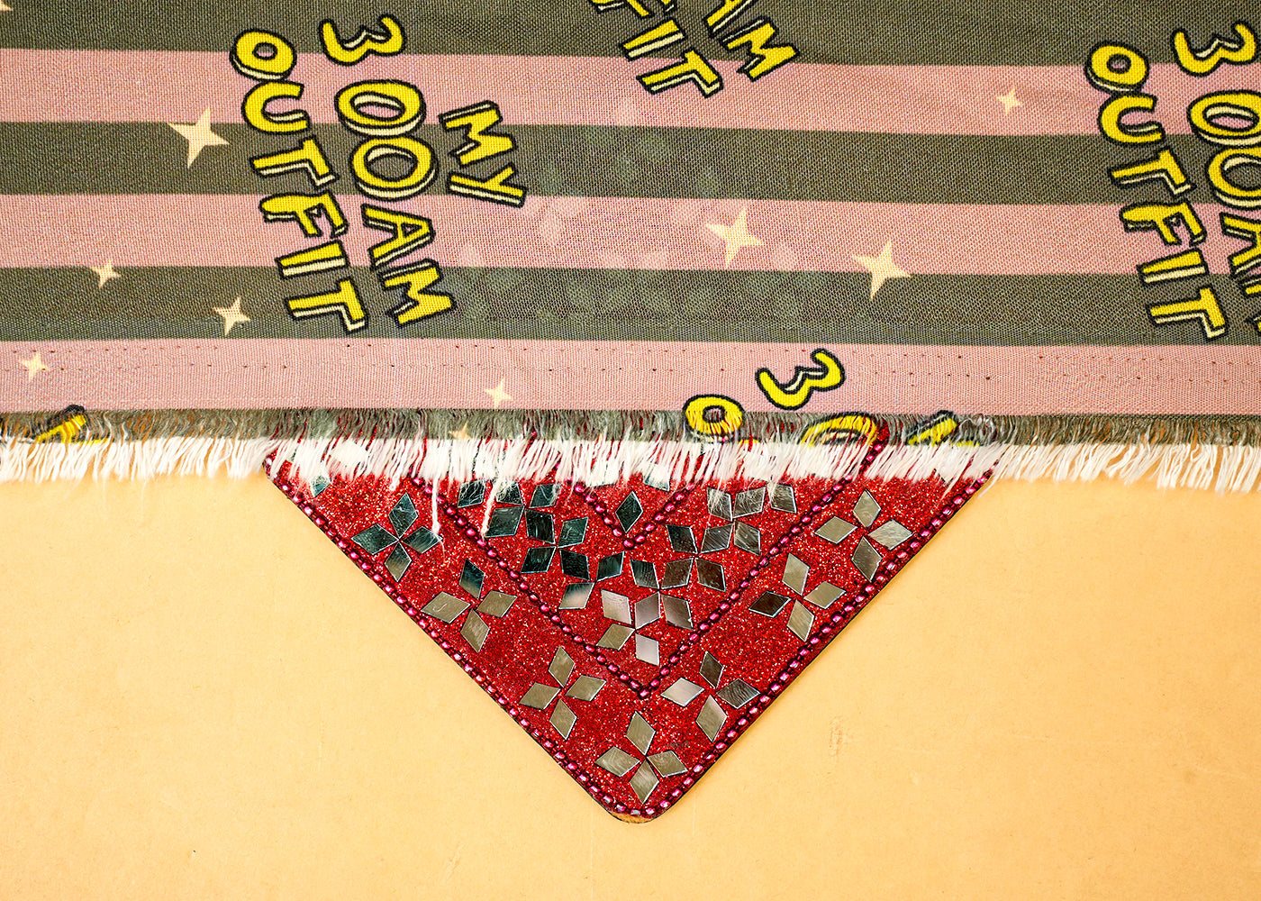 Mauve Imported Rayon Fabric with Allover Typography Print 14246