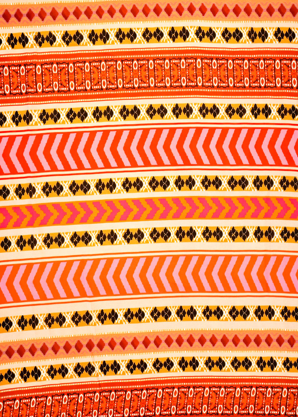 Multi-Color-Georgette-Satin-Fabric-with-Allover-Traditional-Print-14254