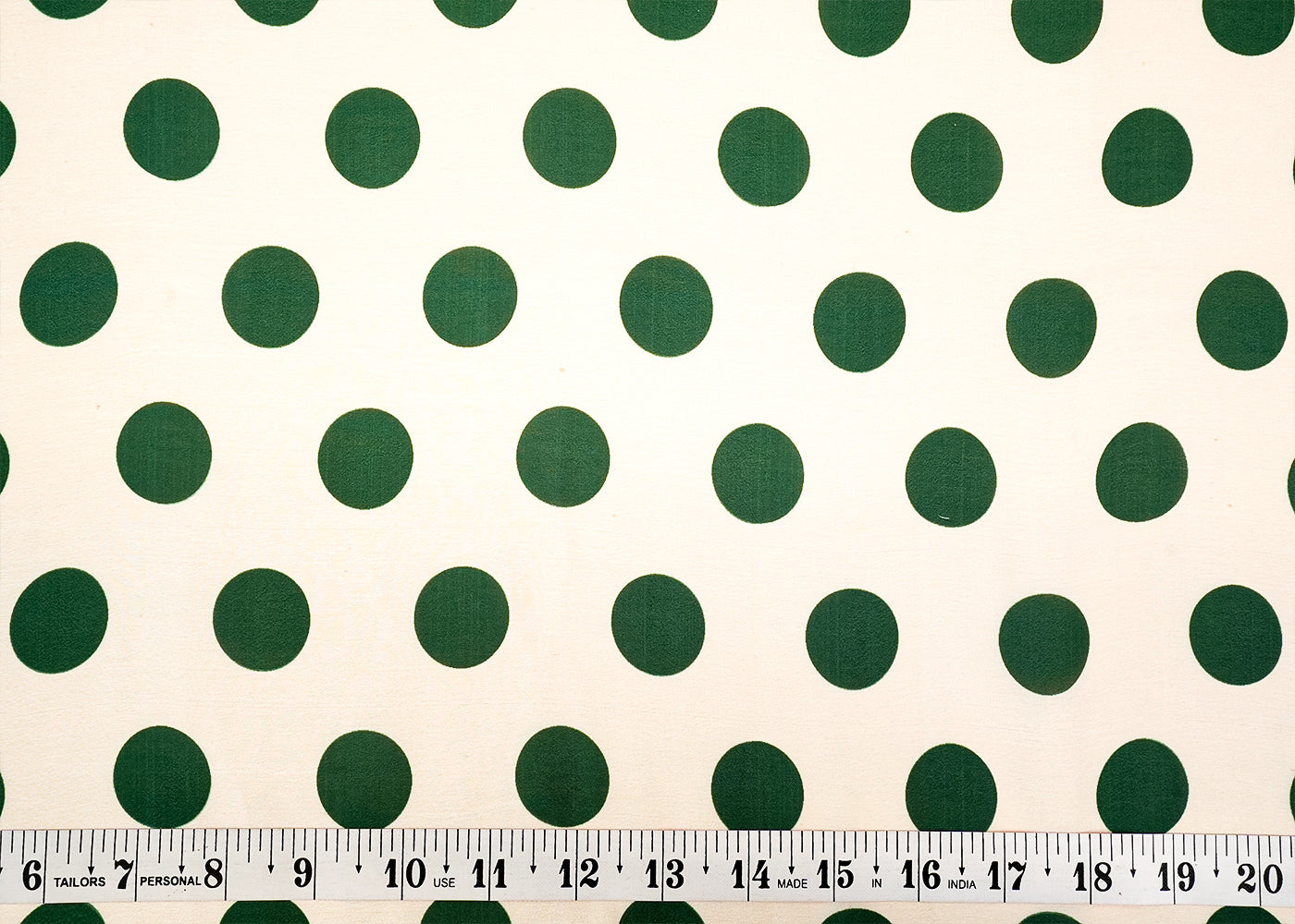 White Georgette Satin Fabric All Over Geometric Print 14272