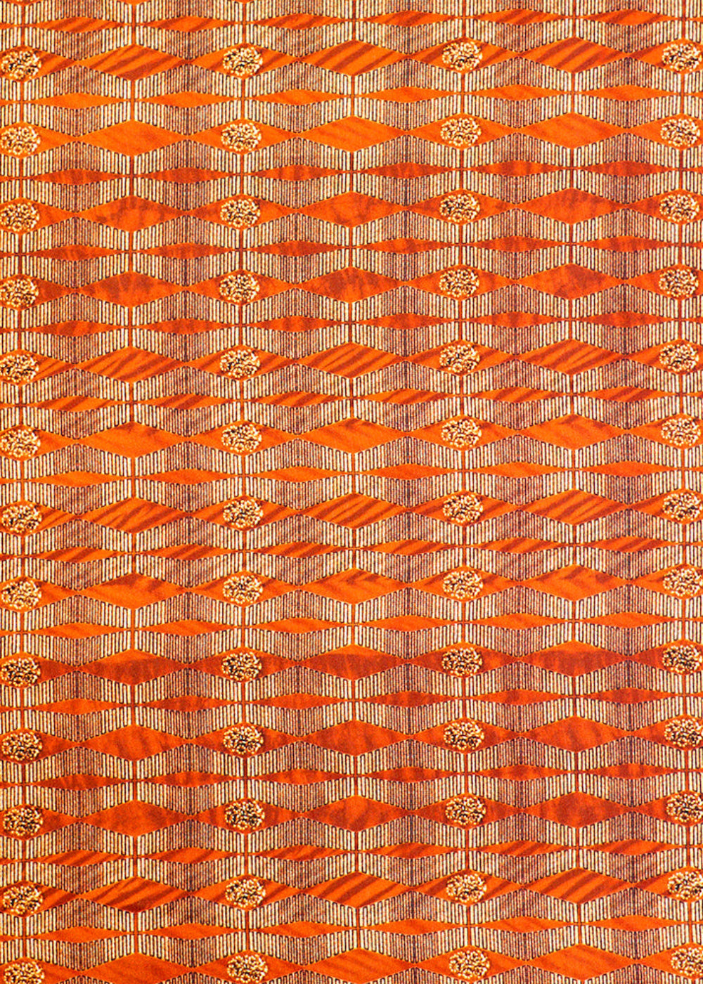 Brown-Linen-Satin-Fabric-with-Allover-Abstract-Print-14412