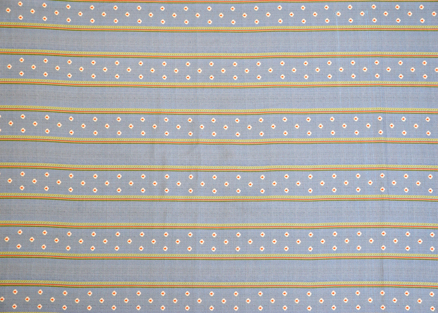 Grey Linen Satin Fabric with Alternate Stripes Print 14423