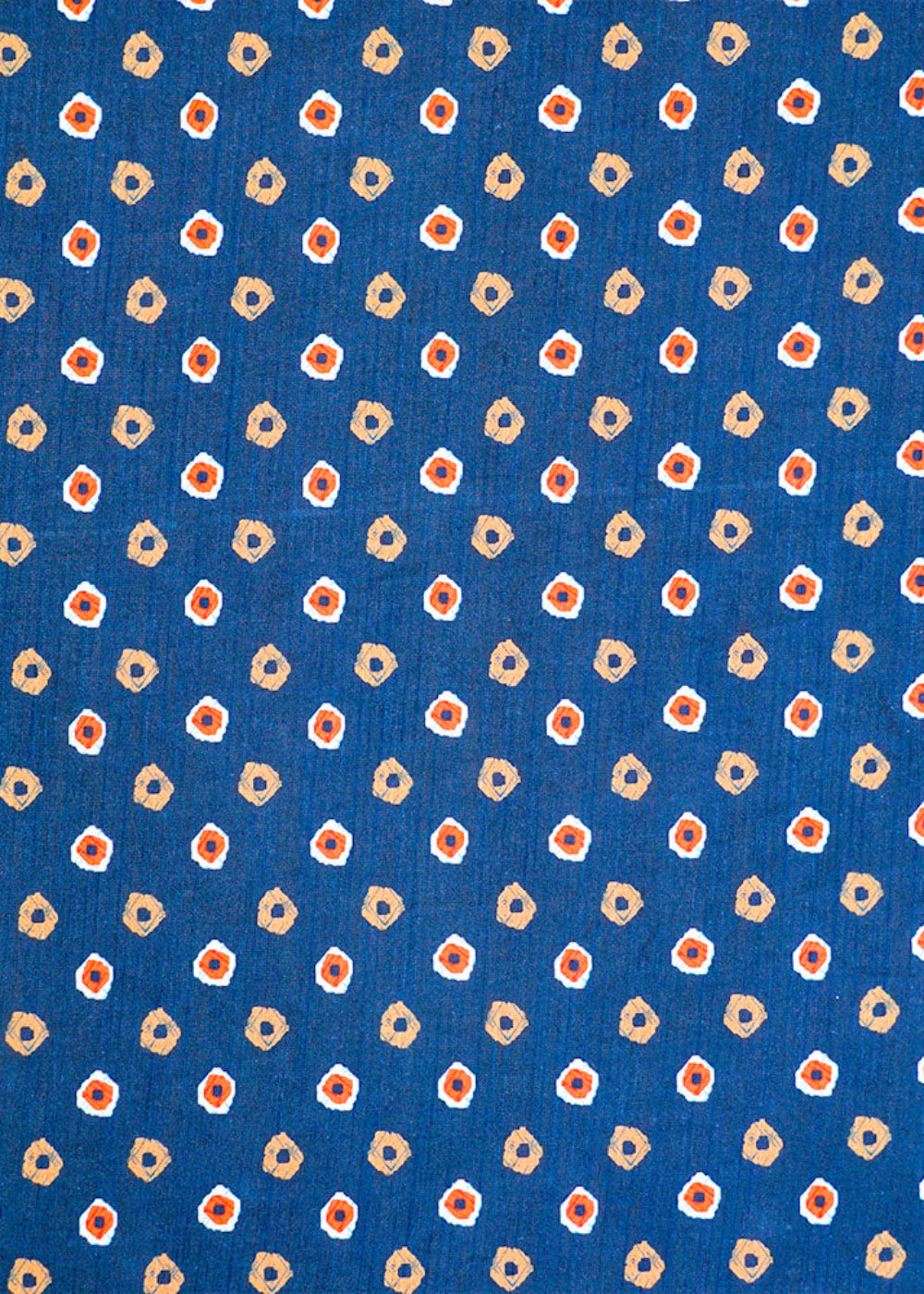 Dark-Peacock-Blue-Linen-Satin-Fabric-with-Allover-Abstract-Motifs-Print-14428