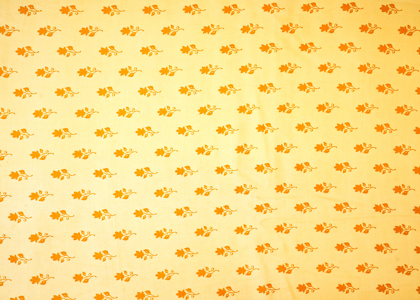 Light Yellow Modal Satin Fabric with Allover Traditional Motifs 14431