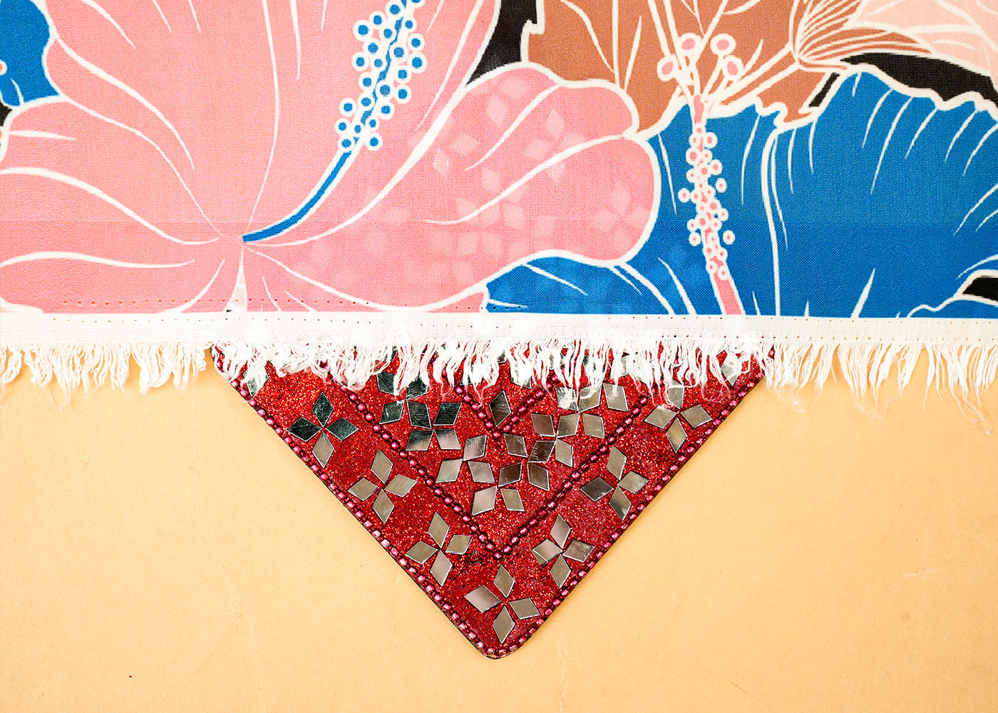 Multi-Color Modal Satin Fabric with All-Over Floral Print 14437