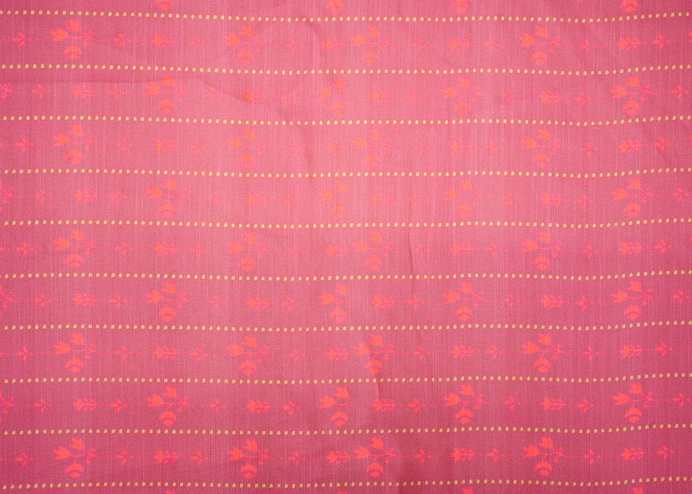 Old Rose Pink Linen Satin Fabric with All-Over Traditional Stripes 14443