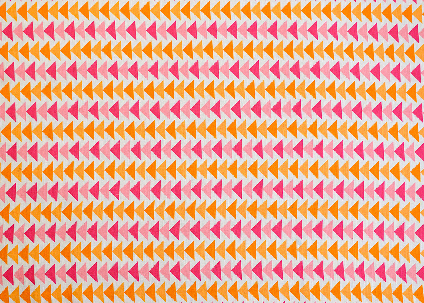 Off White Linen Satin Fabric with Allover Triangle Stripes 14466