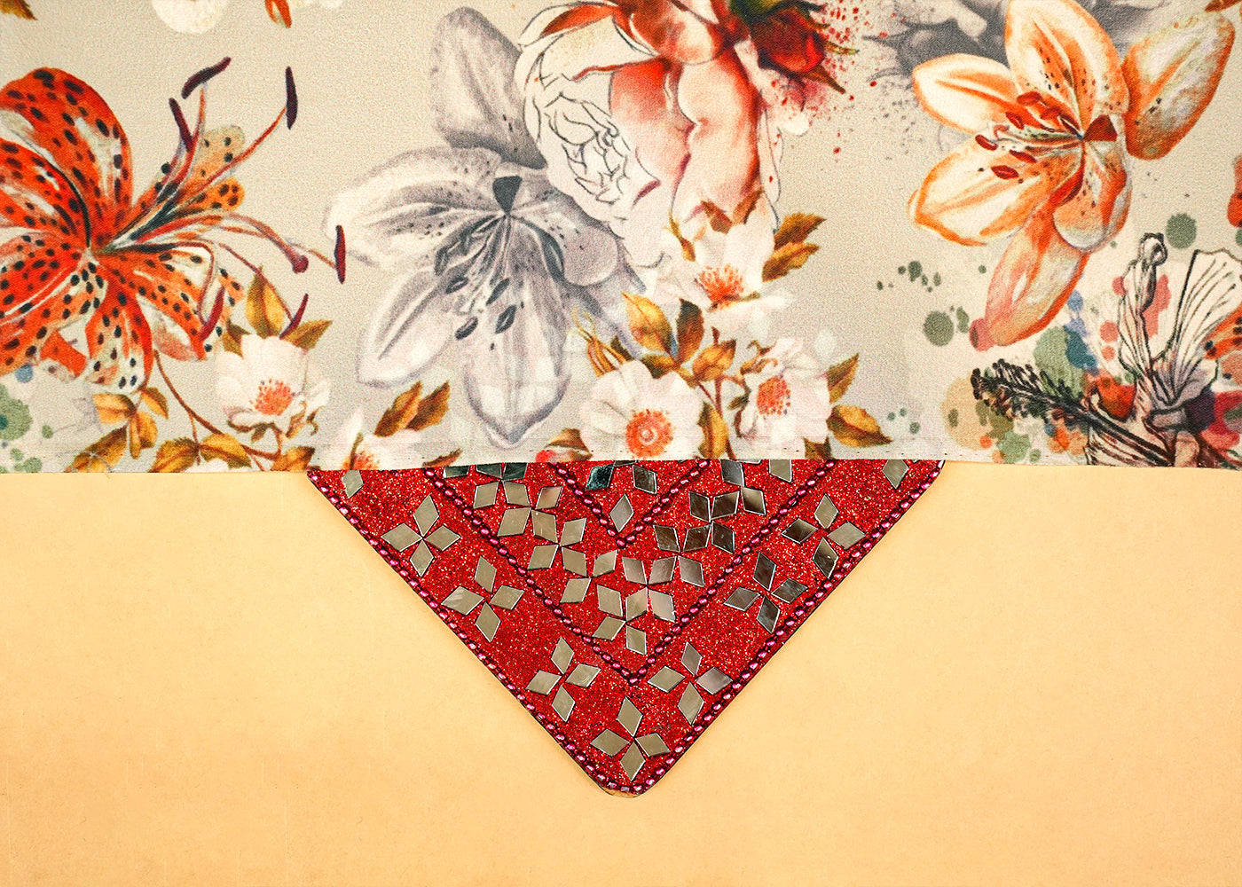 Light Sage Green Satin Fabric with Allover Floral Print 14488