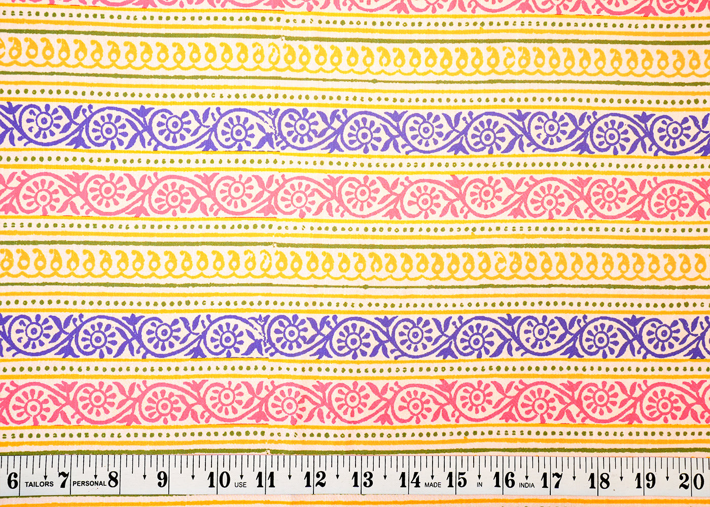 Multi-Color Linen Satin Fabric with Allover Traditional Stripes 14502