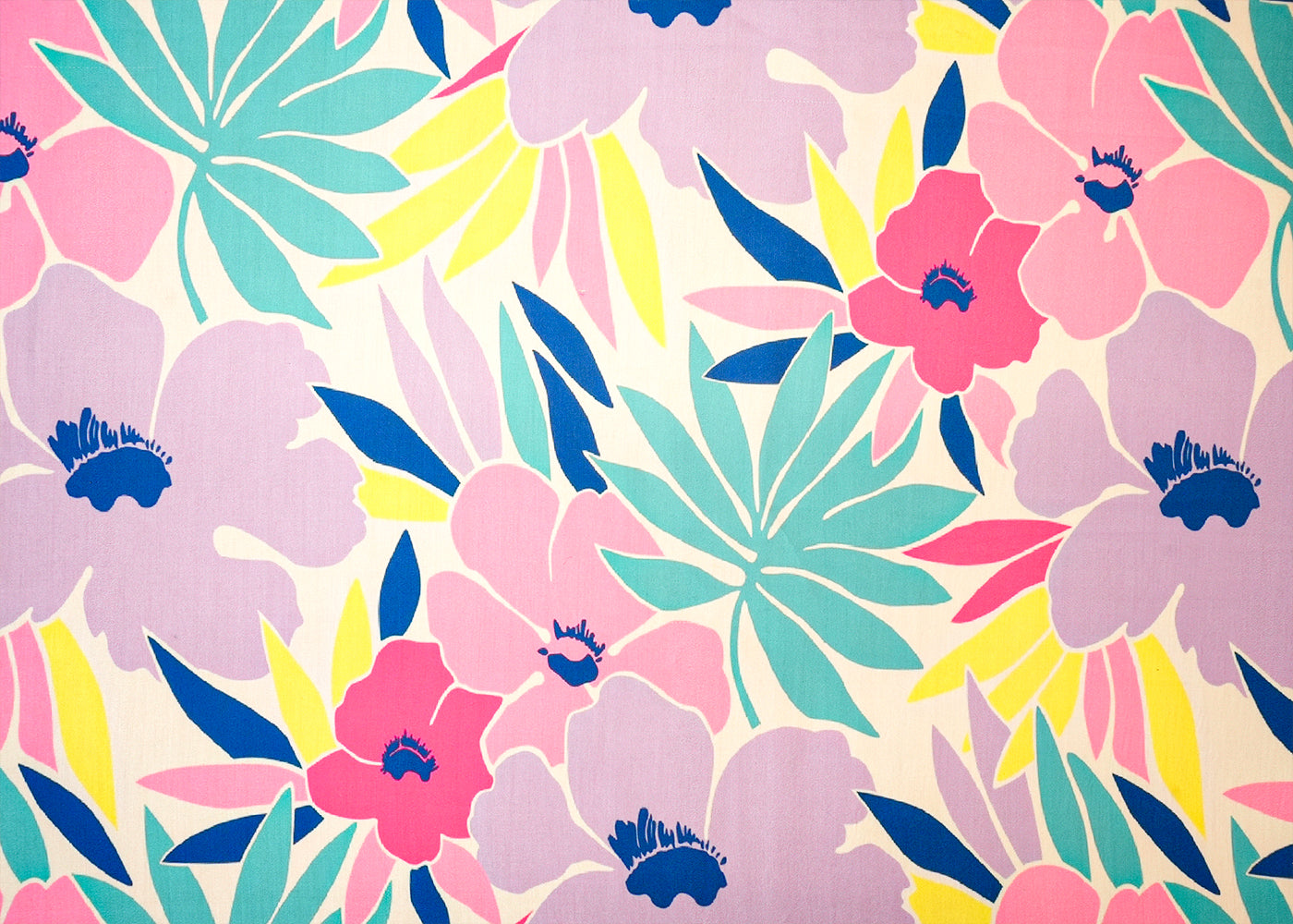 Multi-Color Modal Satin Fabric with Allover Floral Pattern 14507