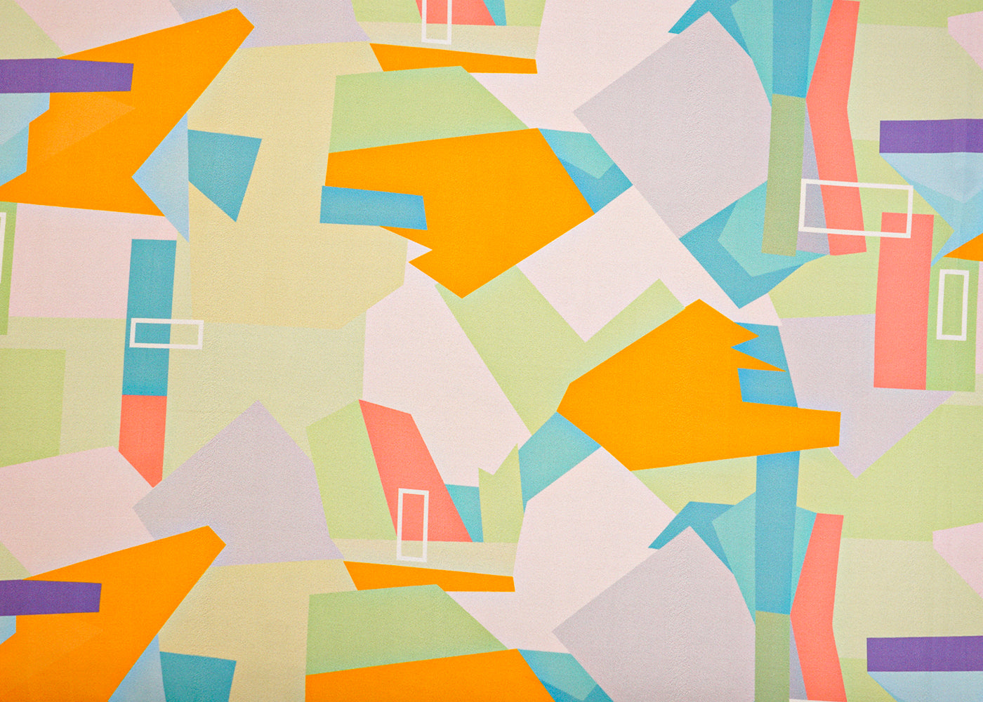 Mint Green Moss Crepe Fabric with Allover Geometric Print 14529