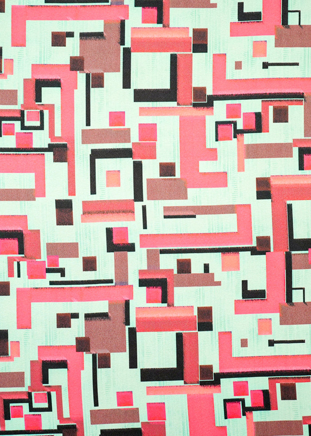 Mint-Green-Moss-Crepe-Fabric-with-Allover-Abstract-Pattern-14530