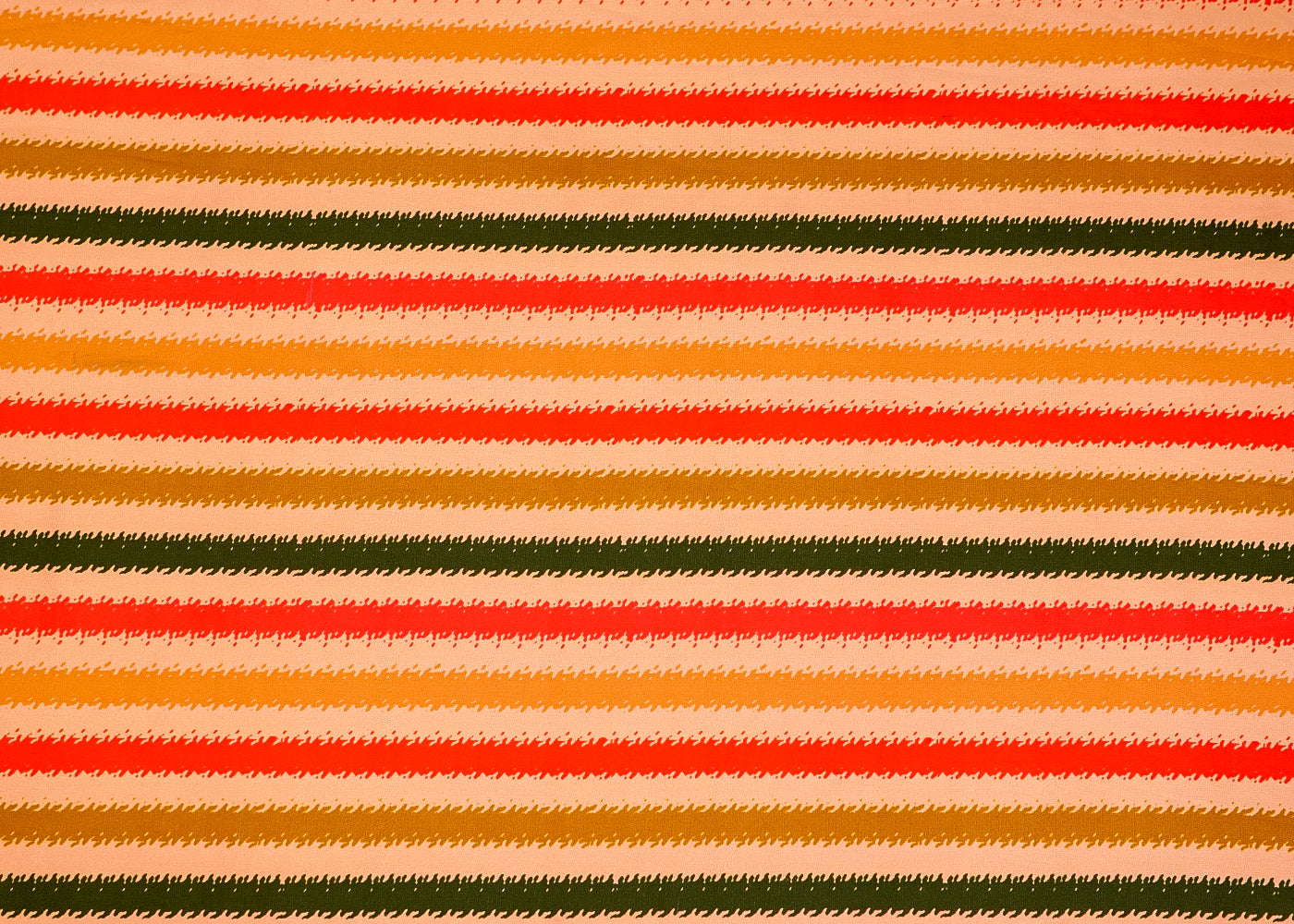 Multi-Color Crepe Fabric with Allover Multi-Color Stripes 14531