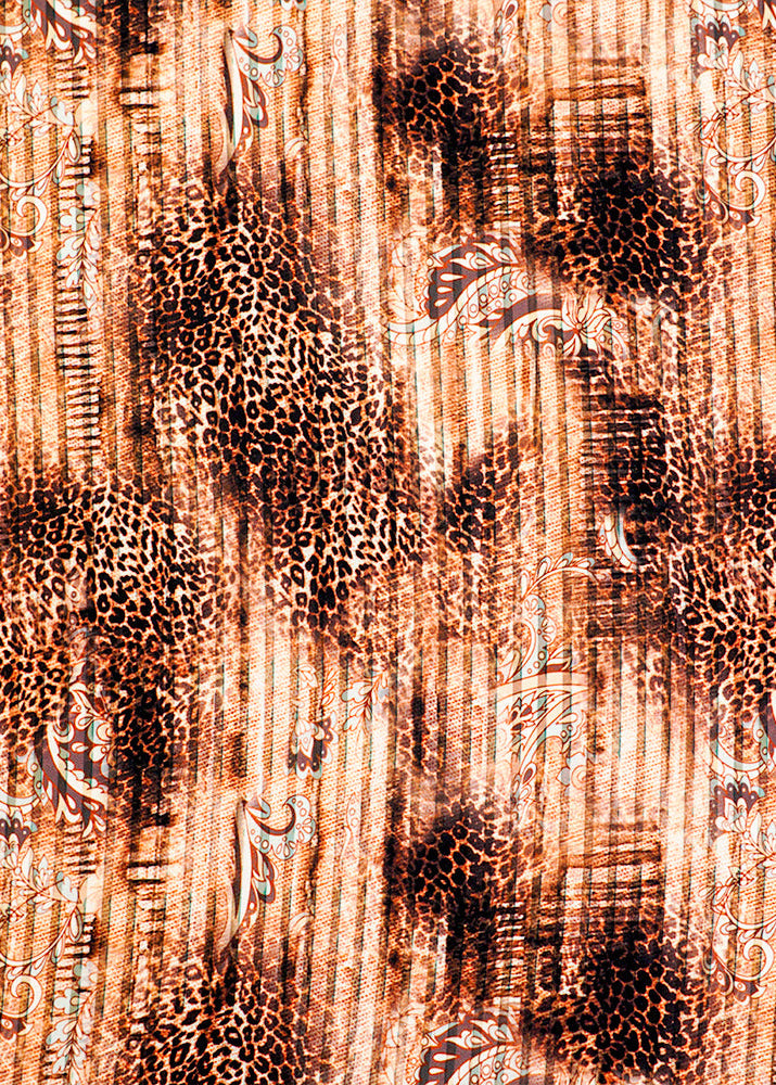 Brown-Crepe-Fabric-with-Patches-of-Leopard-Print-14539