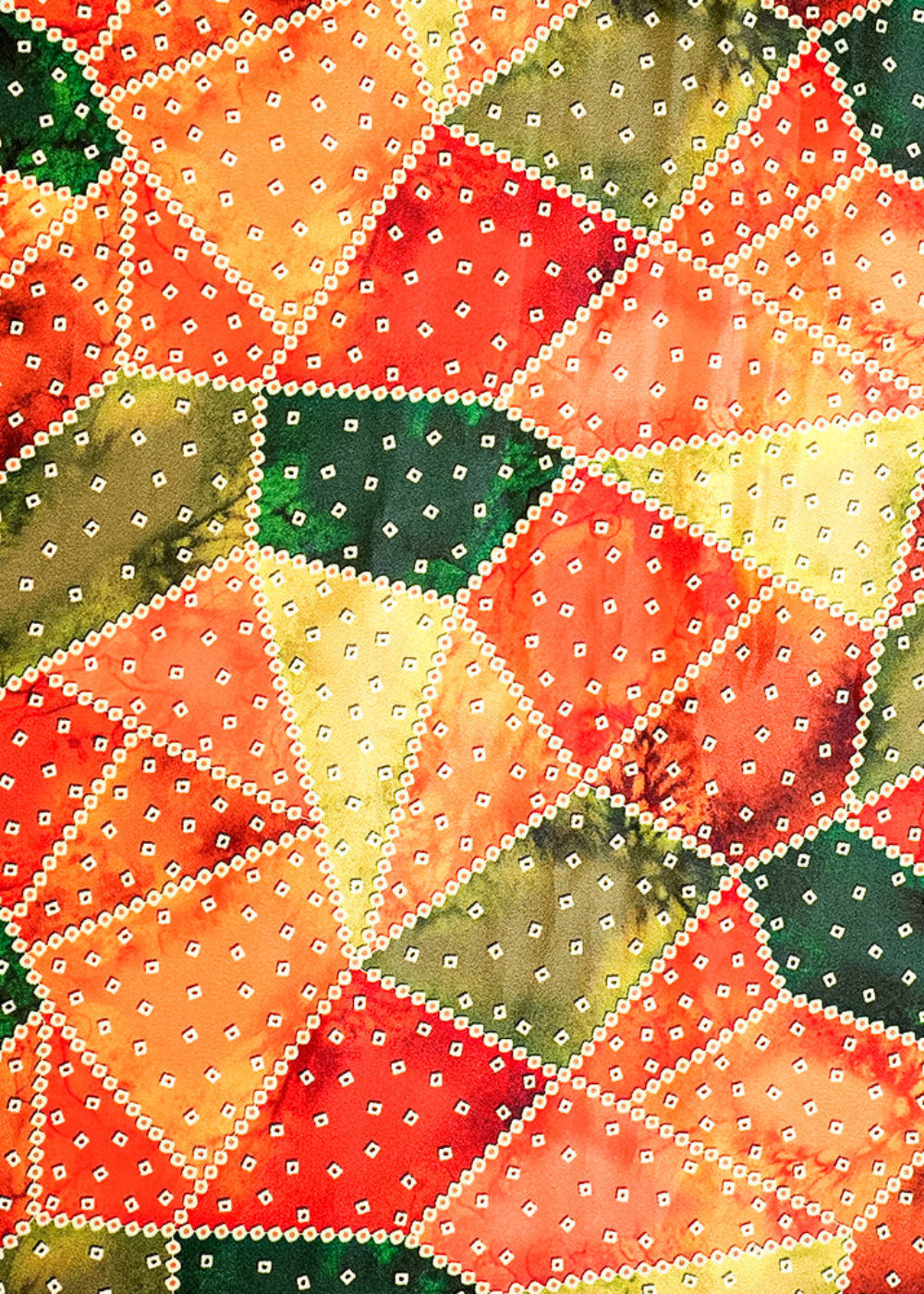 Multi-Color-Crepe-Fabric-with-Allover-Traditional-Pattern-14540
