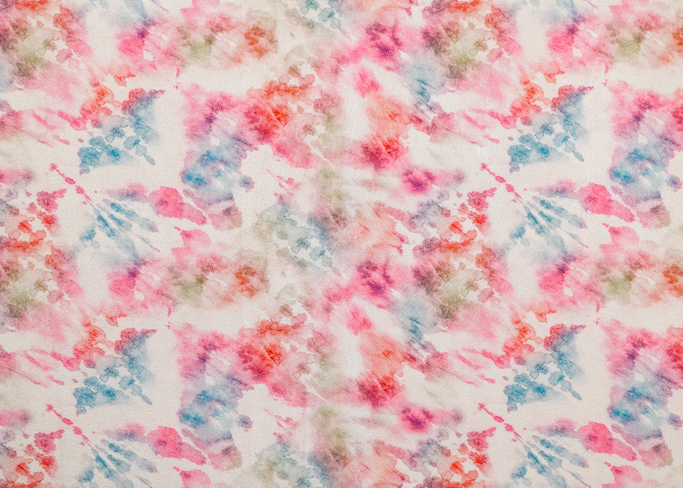 Pink Crepe Fabric with Allover Watercolor Effect 14550