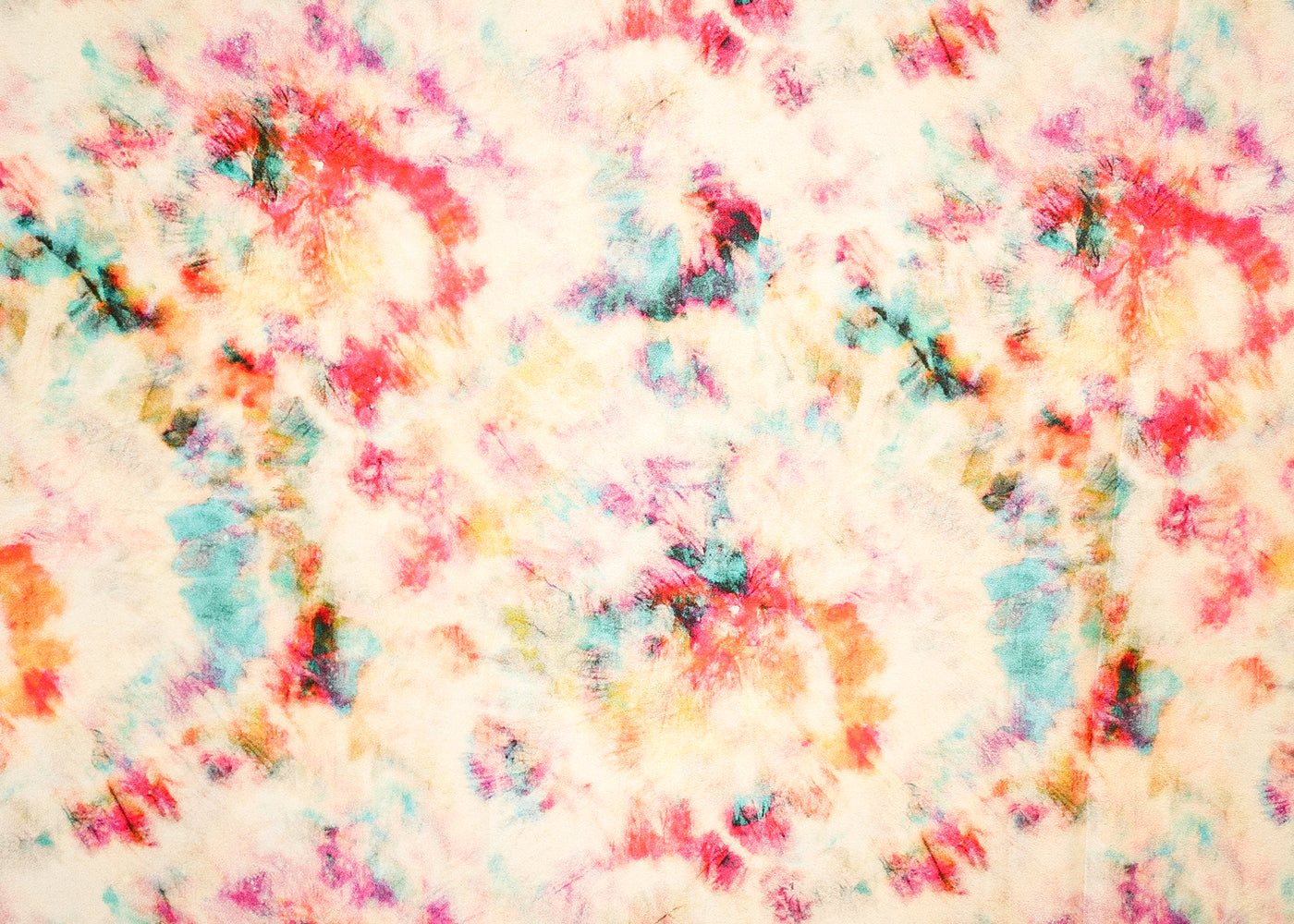 Multi-Color Crepe Fabric with Allover Tie and Dye Print 14551