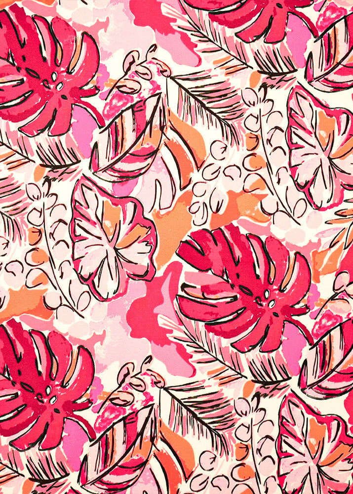 Pink-Crepe-Fabric-with-Allover-Abstract-Print-14561