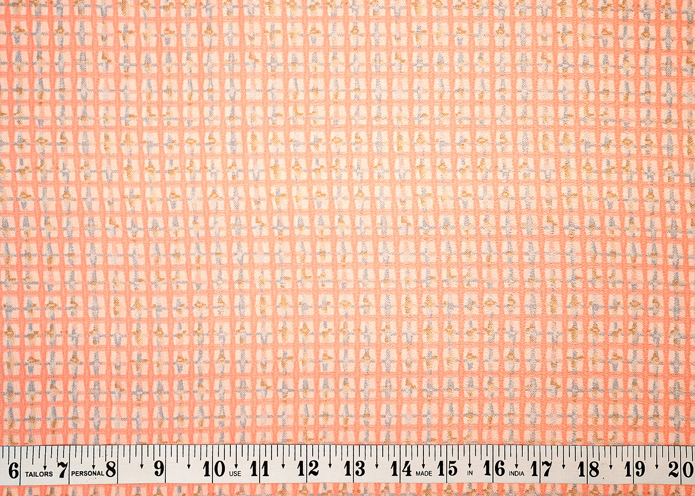 Light Pink Crepe Fabric with Allover Self Print 14598