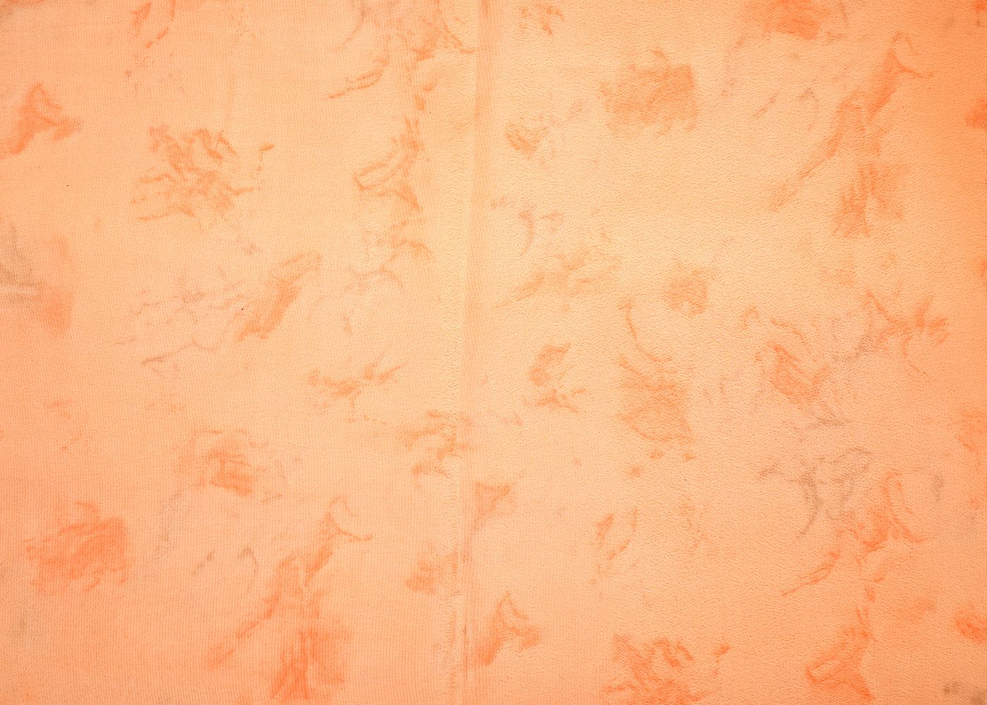 Peach Crepe Fabric with Allover Self Print 14601