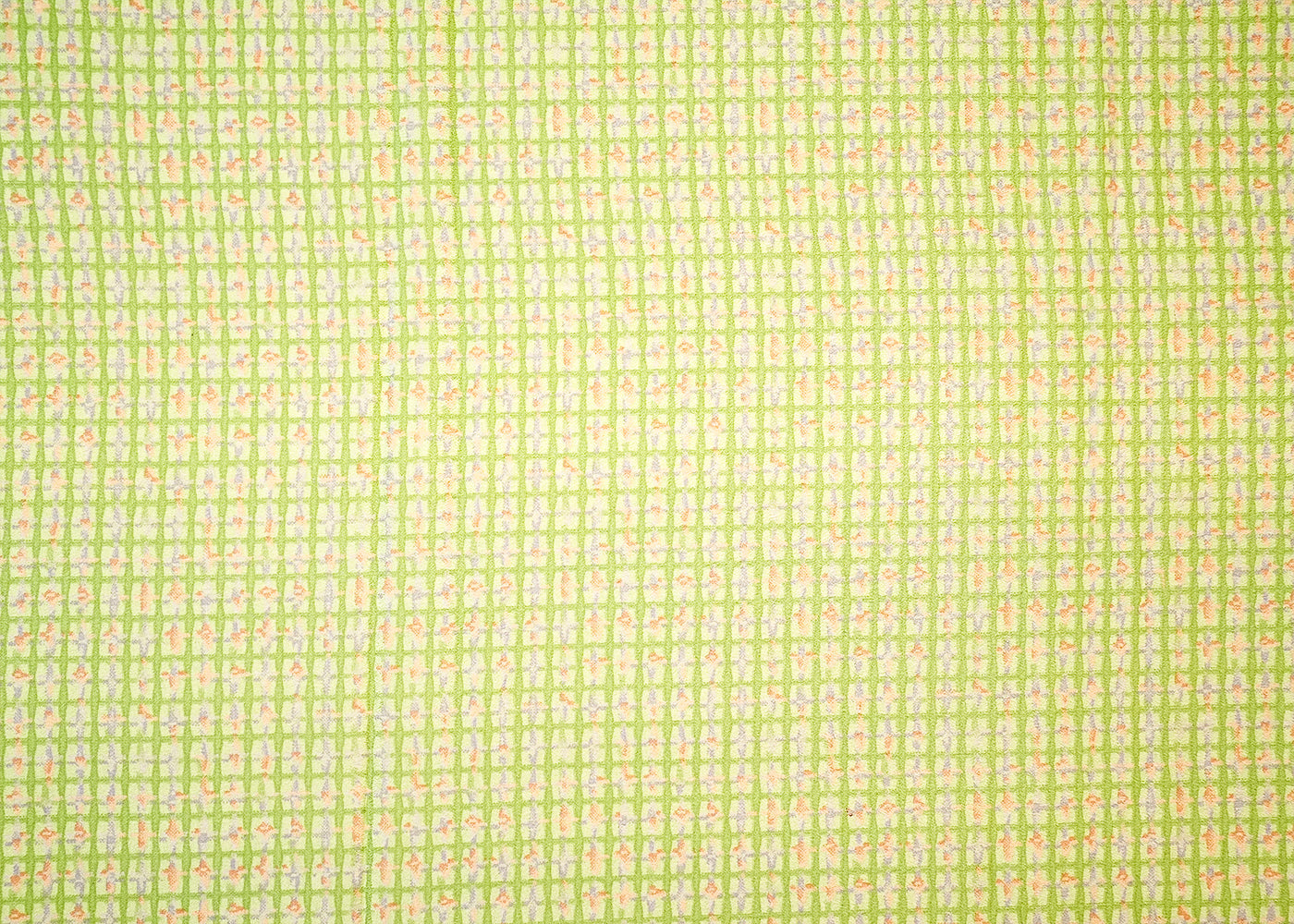 Light Green Crepe Fabric with Allover Self Print 14604