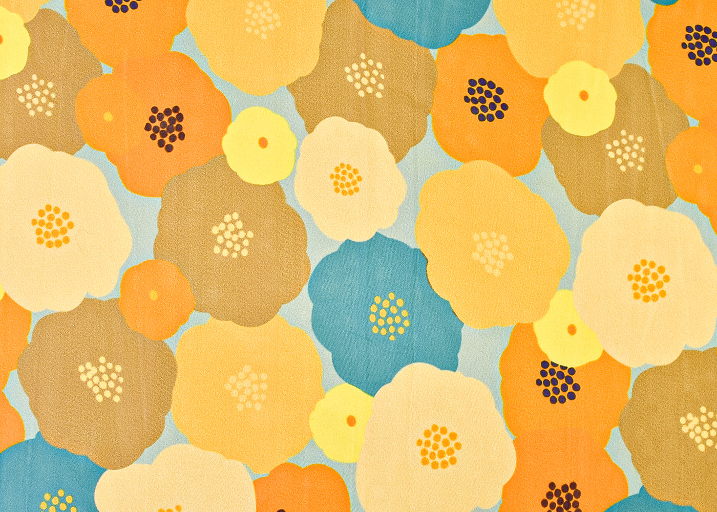 Multi-Colour Organza Fabric with All Over Abstract Print 14616