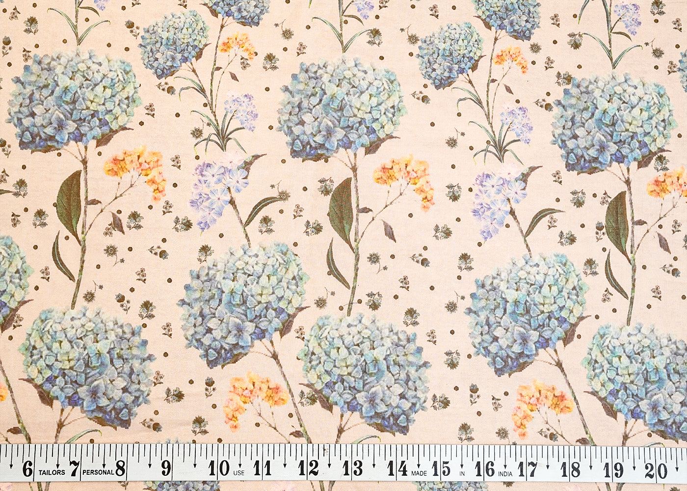 Grey Organza Fabric with All Over Abstract Print 14618