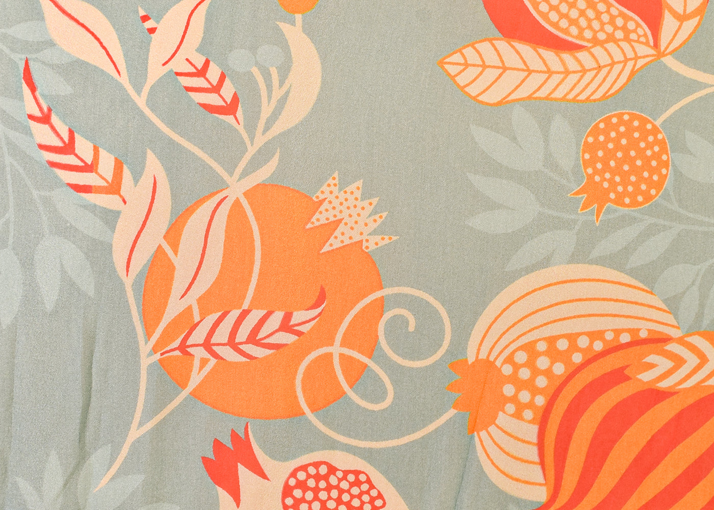 Sky Blue Organza Fabric with All Over Abstract Print 14626