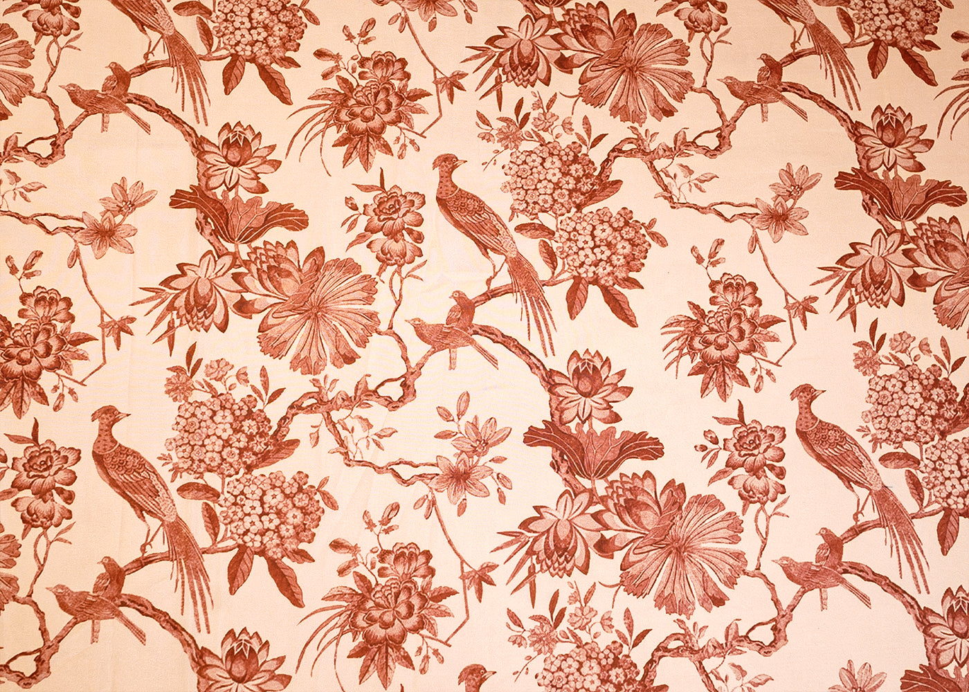 Powder Pink Organza Fabric with All Over Abstract Print 14628