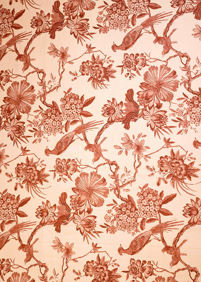 Powder Pink Organza Fabric with All Over Abstract Print 14628