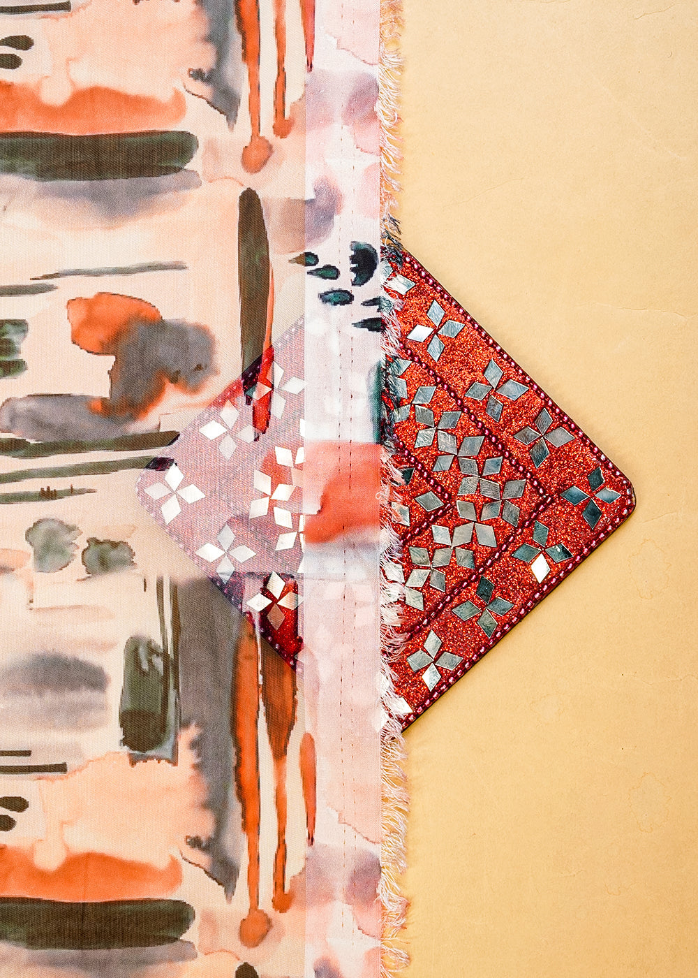 Off-White-Organza-Fabric-with-All-Over-Abstract-Print-14651-gsm-testing
