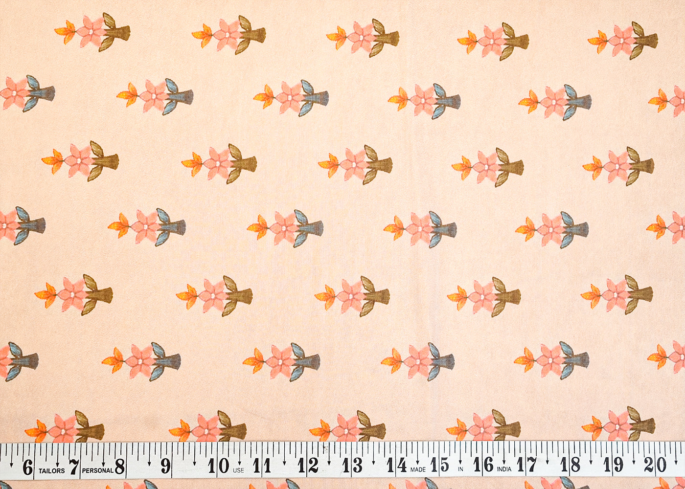 Grey Organza Fabric with All Over Abstract Print 14652