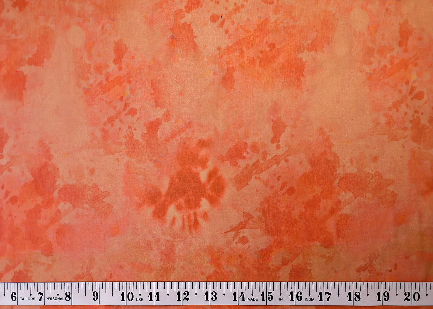 Maroon Organza Fabric with All Over Abstract Print 14676