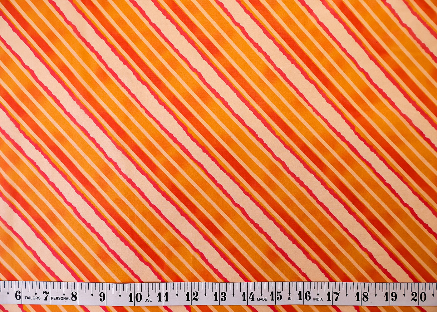 Mustard Organza Fabric with All Over Geometric Print 14741