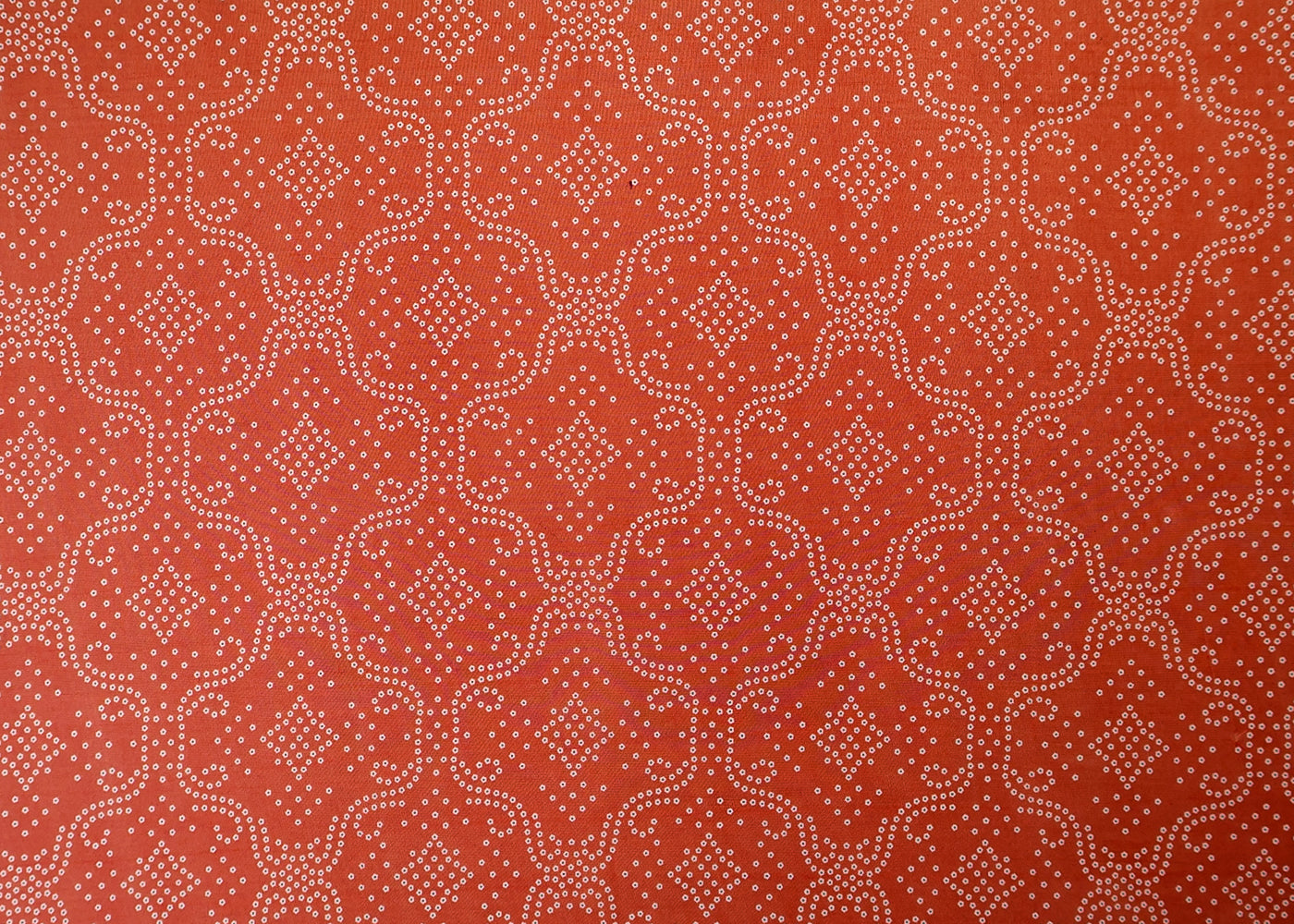 Maroon Organza Fabric with All Over Traditional Print 14778