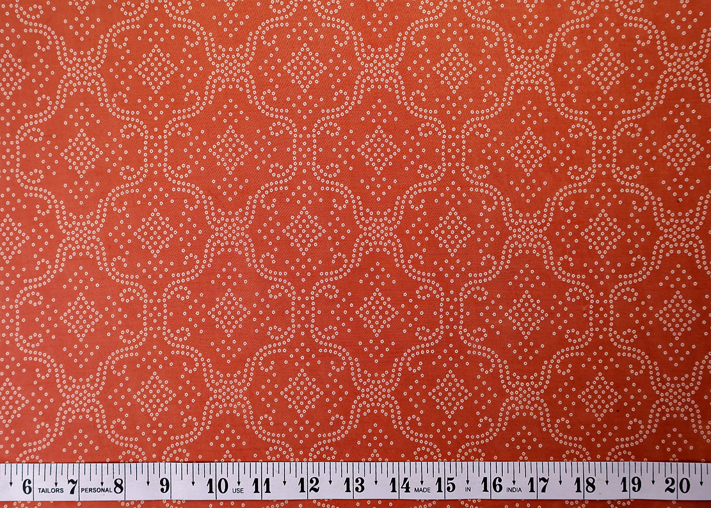 Maroon Organza Fabric with All Over Traditional Print 14778