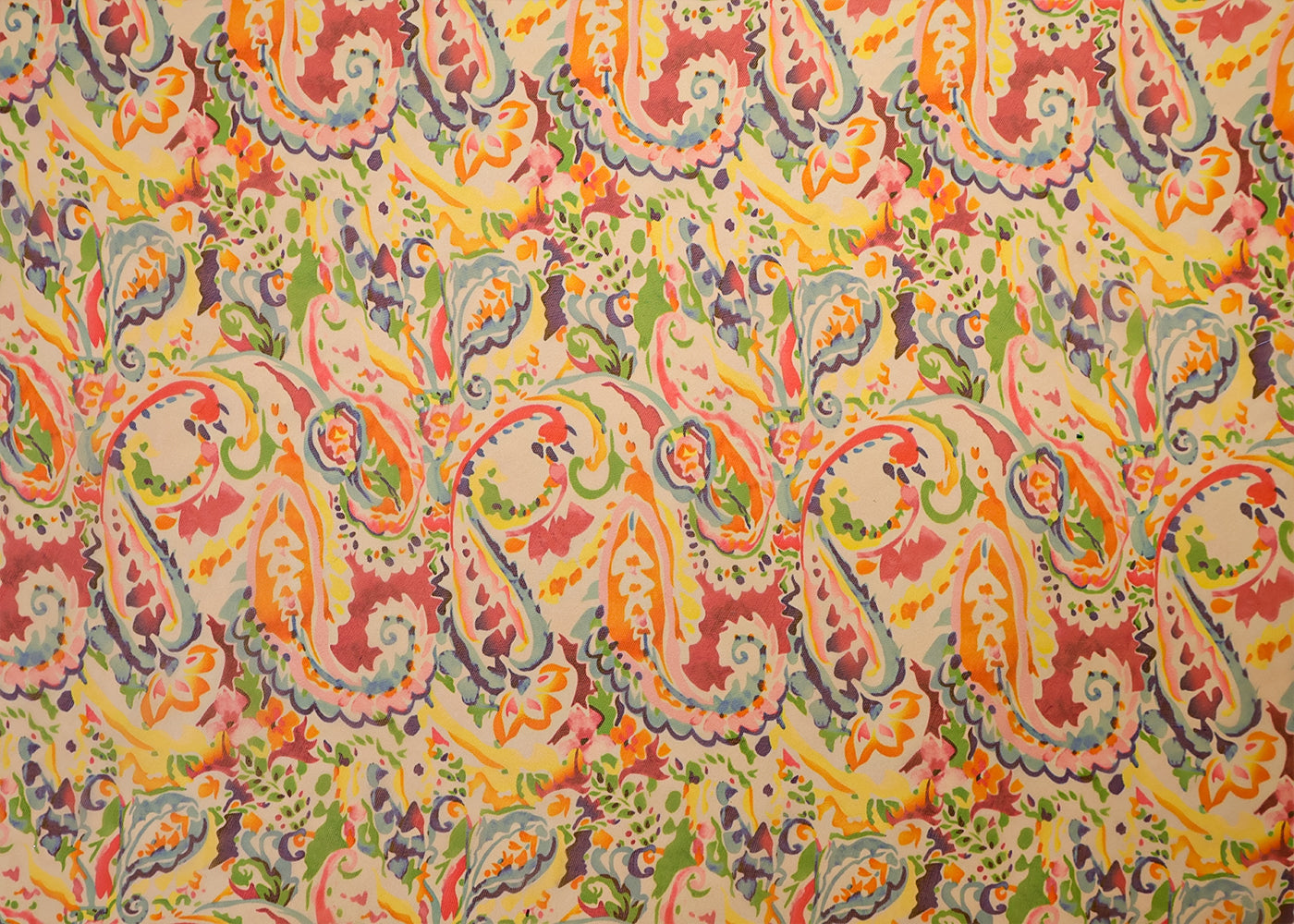 Multi-Color Organza Fabric with All Over Abstract Print 14779