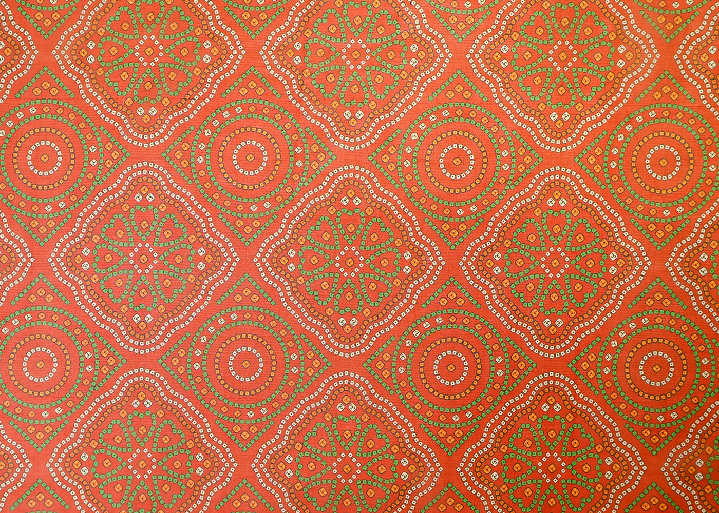 Maroon Organza Fabric with All Over Traditional Print 14793